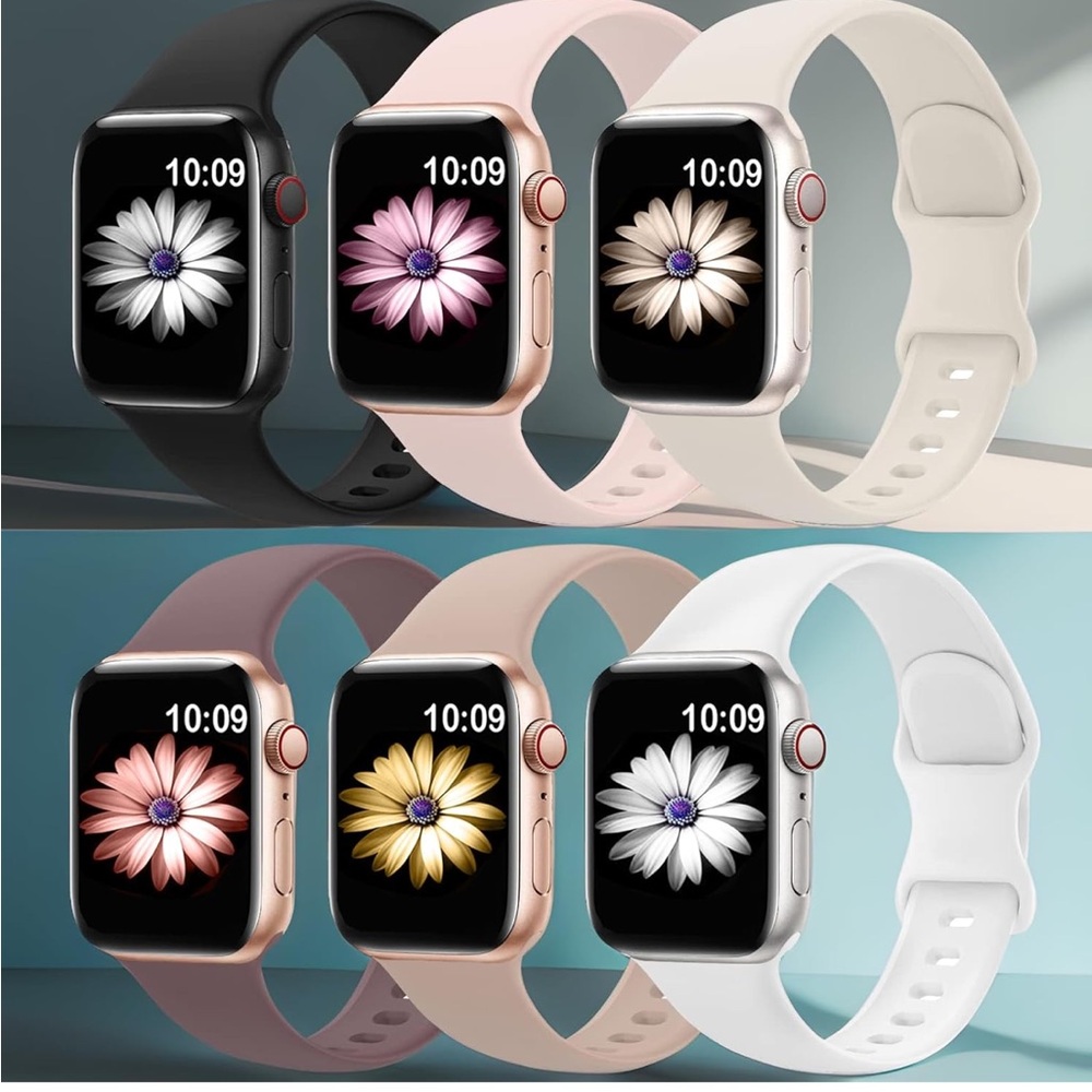 6 Pack Sport Bands Compatible with Apple Watch Band